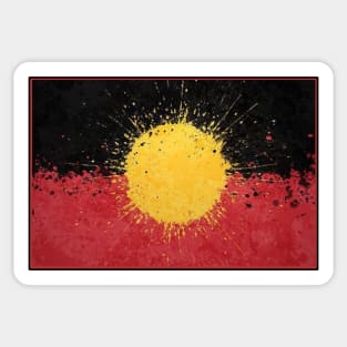 Distressed Aboriginal Flag Essential summer vintage Sticker